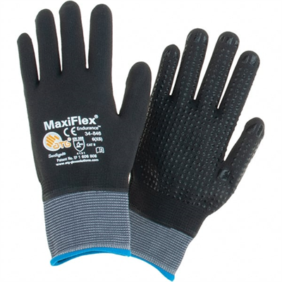 General Purpose Work Gloves X Small Nitrile Coated Nylon 84492347